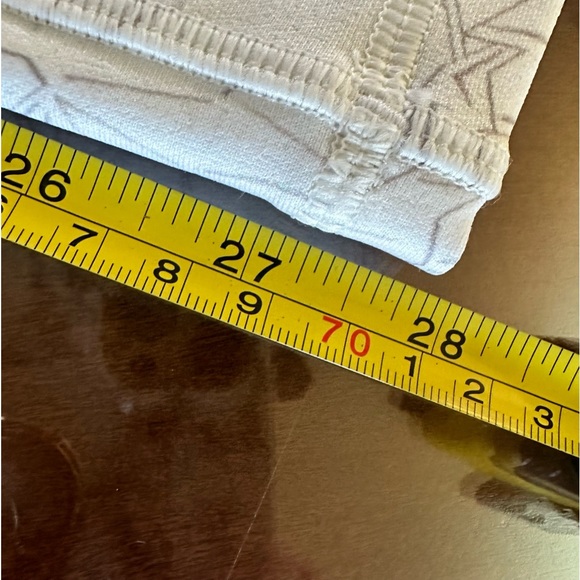 Calia by Carrie Underwood White/Pattern Full Length Mesh Panel Leggings Size S - Picture 4 of 15